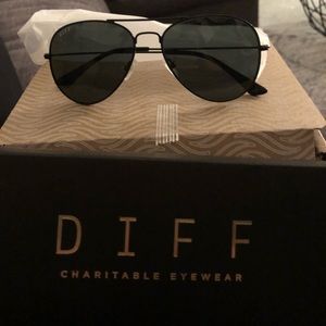 Black aviator sunglasses